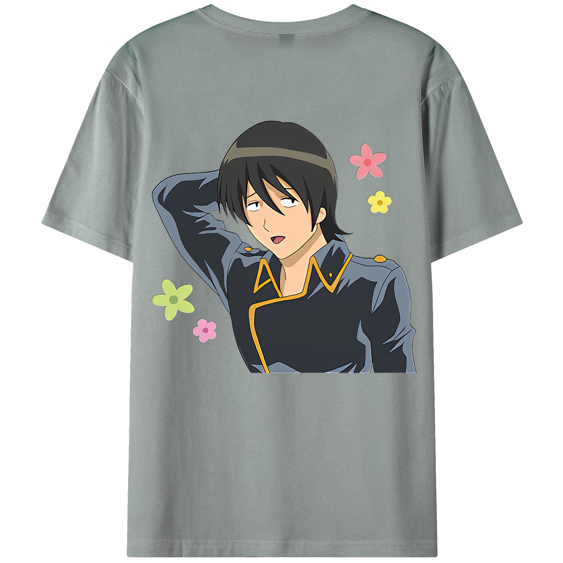 （画像用） ぎんたま 坂田銀時（さかたぎんとき） 神楽 志村新八（しむら しんぱち） GINTAMA Sakata Gintoki Kagura Shimura Shinpachi 綿100％ メンズ半袖Tシャツ（バックプリント） 通気性